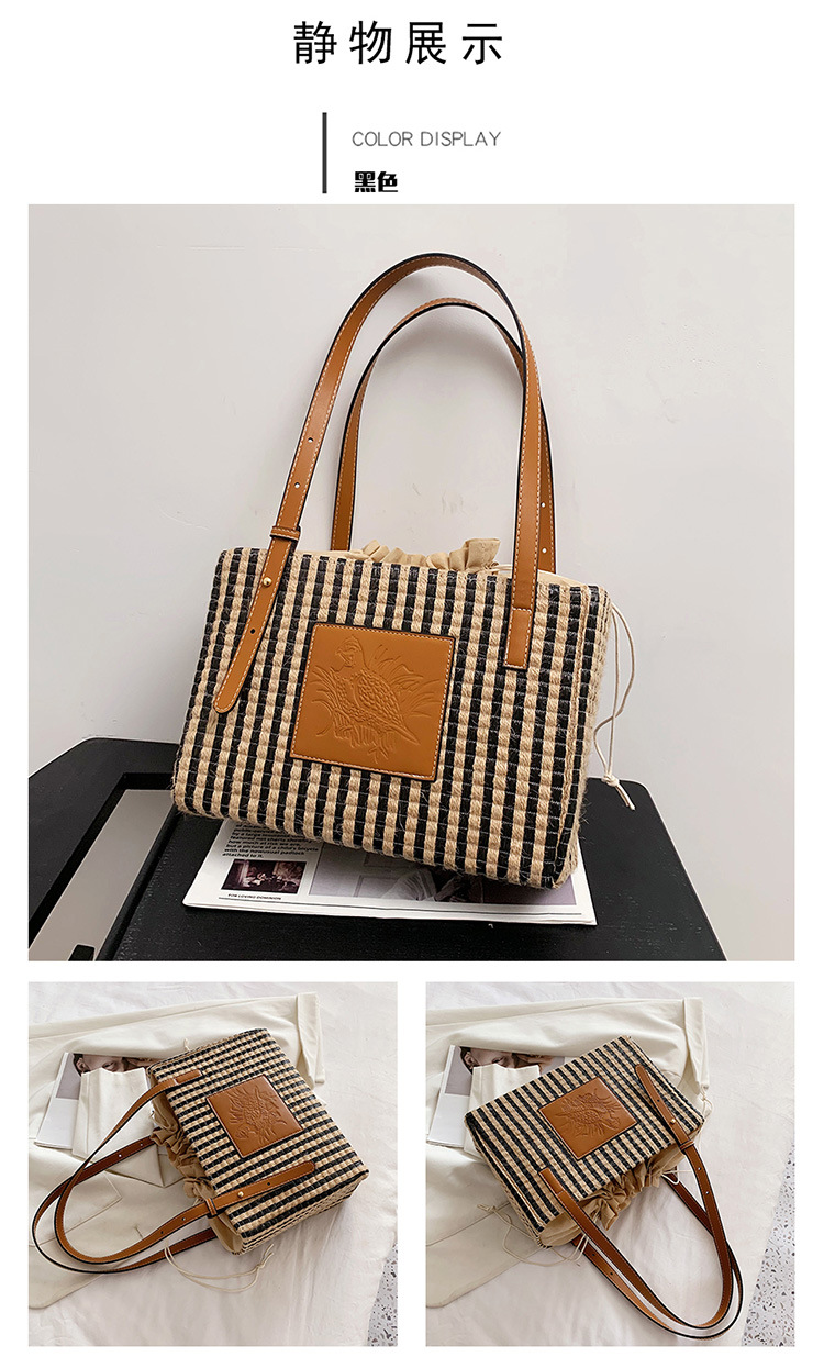 Simple Stripe Commuter Tote Bag display picture 10