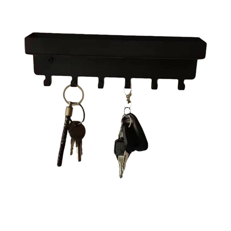 Venta caliente transfronteriza de hierro gancho creativo de almacenamiento de correo de pared estante de almacenamiento de llaves montado en la pared