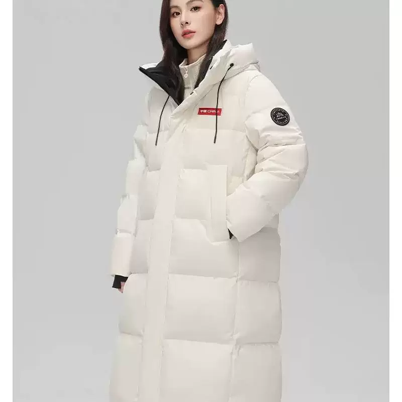 2025年冬季新品加厚长款羽绒棉服男女同款立领连帽保暖宽松外套