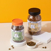Флакон для упаковки корма для животных: маленький стейк, утиное филе, сушеный перепелиный сыр, сушеная рыба, 350 мл/520 мл