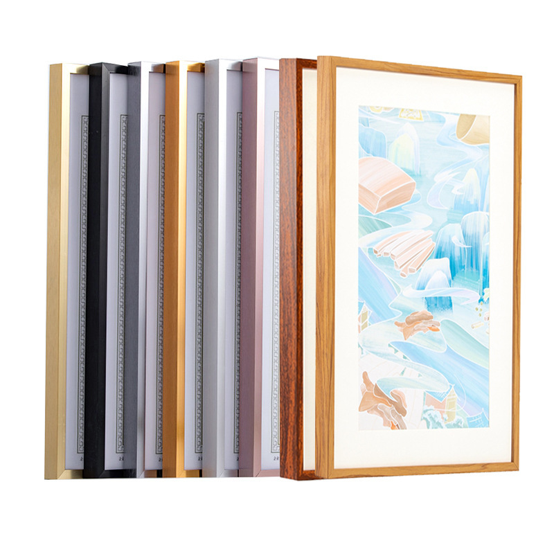 Aluminum Alloy Brushed Photo Frame Metal Display Board Business License Frame Wall-Mounted Advertising Poster Frame Modern Simple Photo Frame Aluminum Alloy Brushed Photo Frame Metal Display Board Business License Frame Wall-Mounted Advertising Poster Frame Modern Simple Photo Frame