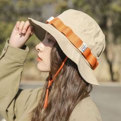 屋外レトロ漁師帽子女性のための 2025 新しい夏の日よけ大きなつば登山帽子抗 UV 太陽盆地帽子
