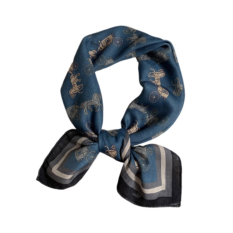 Pañuelo de seda de algodón y lino, bufanda cuadrada grande, estilo de verano de alta gama, estilo de todo fósforo literario, estilo étnico retro, bufanda de flores de anacardo, chal femenino