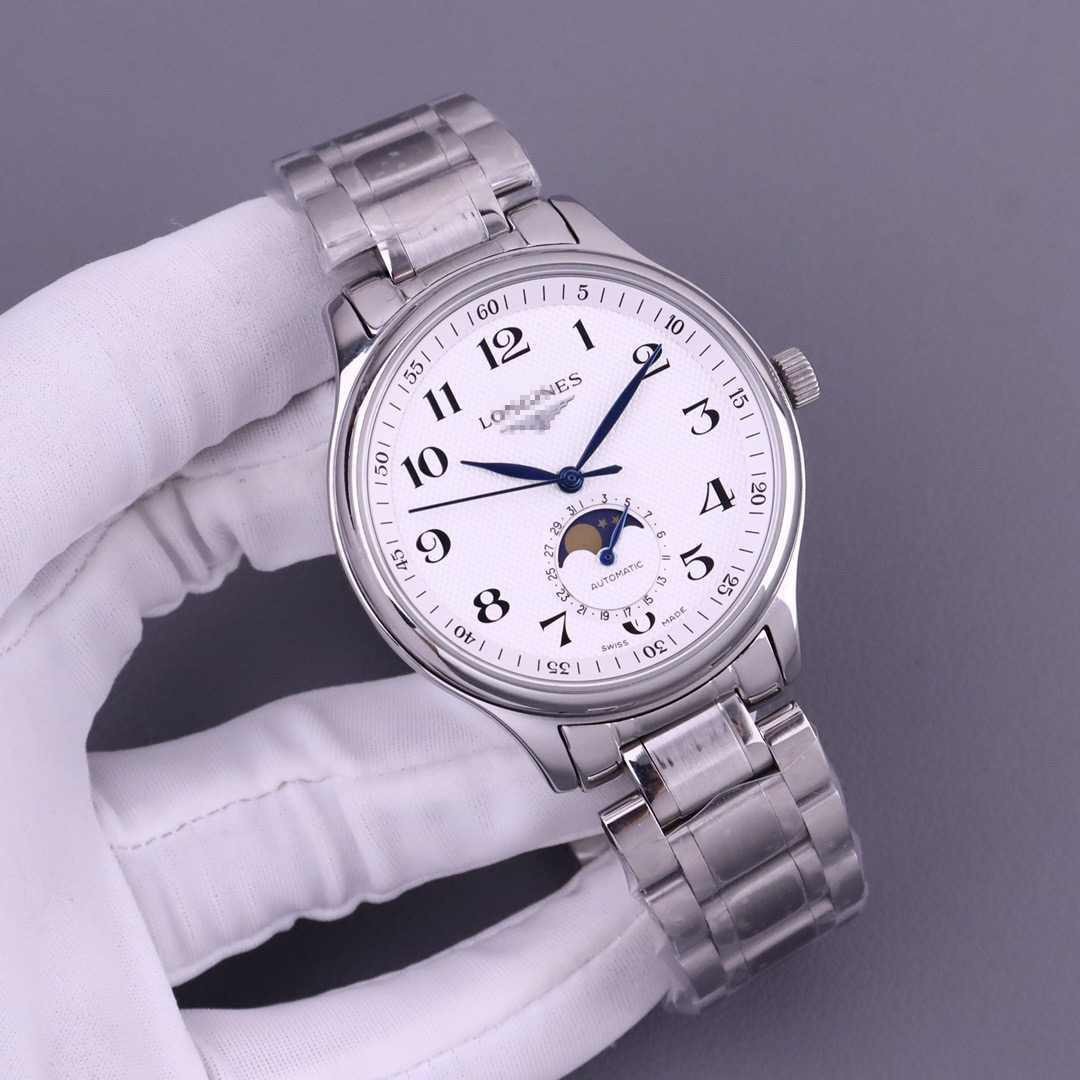 Famous Craftsman Moon Phase Classic Series Langjia Men's Watch Fully Automatic Mechanical Watch Business Watch Steel Belt Belt