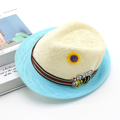 Children's Grass Hat Korean Style Trendy Outdoor Sunshade Sun Hat for Boys and Girls, Baby Hat, Kids Sand Hat