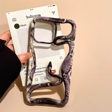 水贴镂空蟒蛇纹适用iPhone16pro手机壳苹果15promax散热14保护套