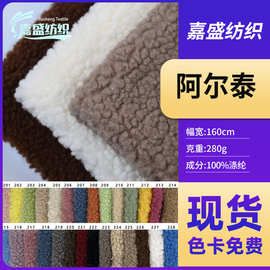 现货泰迪绒阿尔泰颗粒绒布针织面料抱枕毛绒玩具服饰布料布匹整批