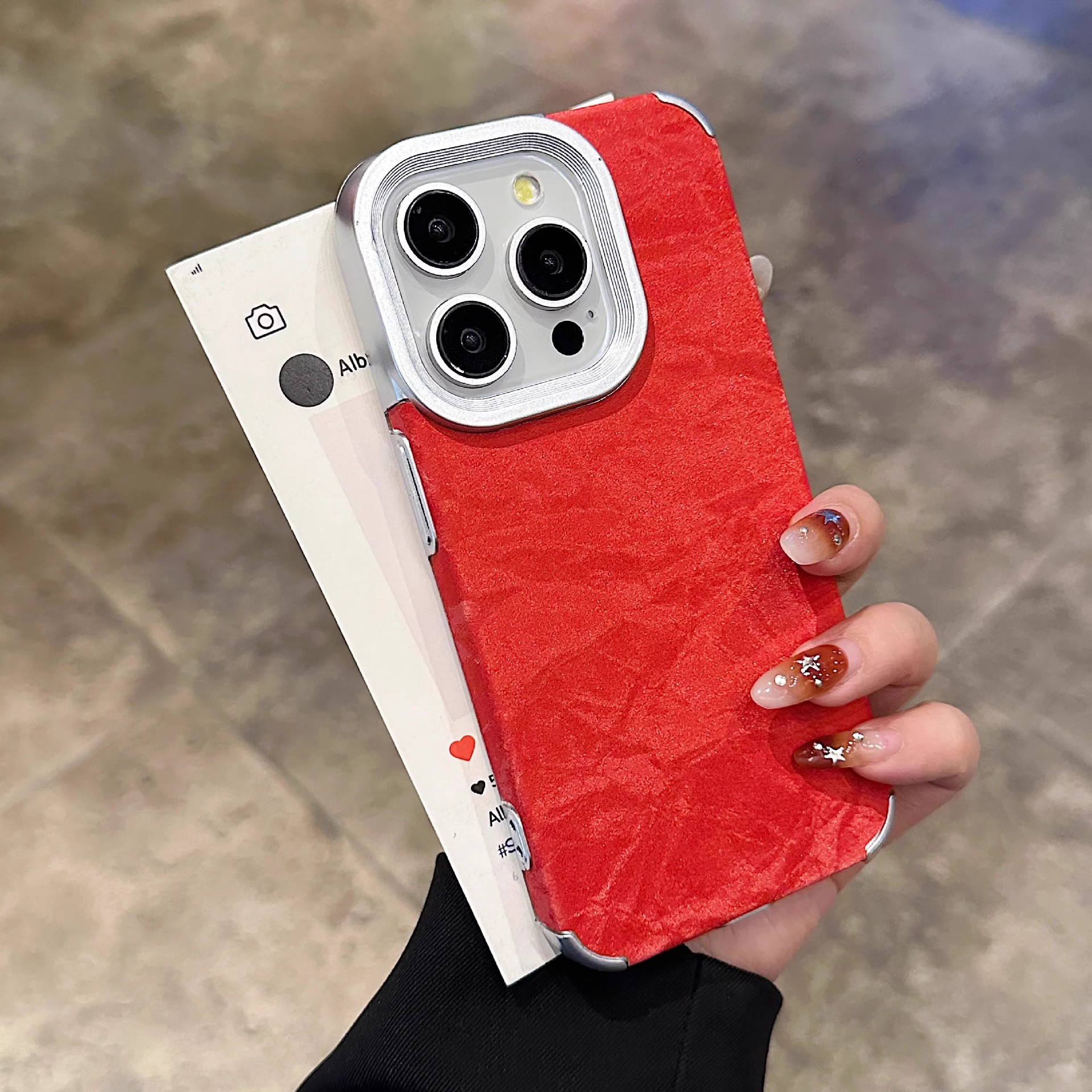 Velvet Phone Case With Snow Mountain Pattern For Iphone Models_voghion.com