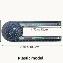 新款360水平角度规 量角规 木工角尺木工切割定位器360度角规