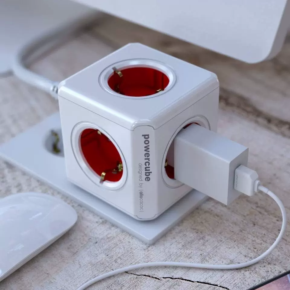 阿乐乐可欧规16A魔方电源插头USB插座插板欧式排插转换多插位插排