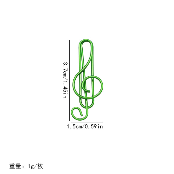 Nuevos productos 21 notas de color clips pet línea de plástico encapsulado de alto tono de música pin con fábrica de embalaje en stock