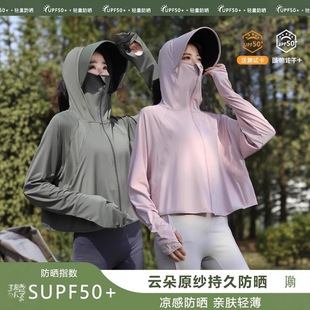 Sun Protection Clothing for Women in Summer New Style Original Yarn Ice Silk + Anti-Uv Thin Vinyl Brim Cycling Breathable Sun Protection Clothing