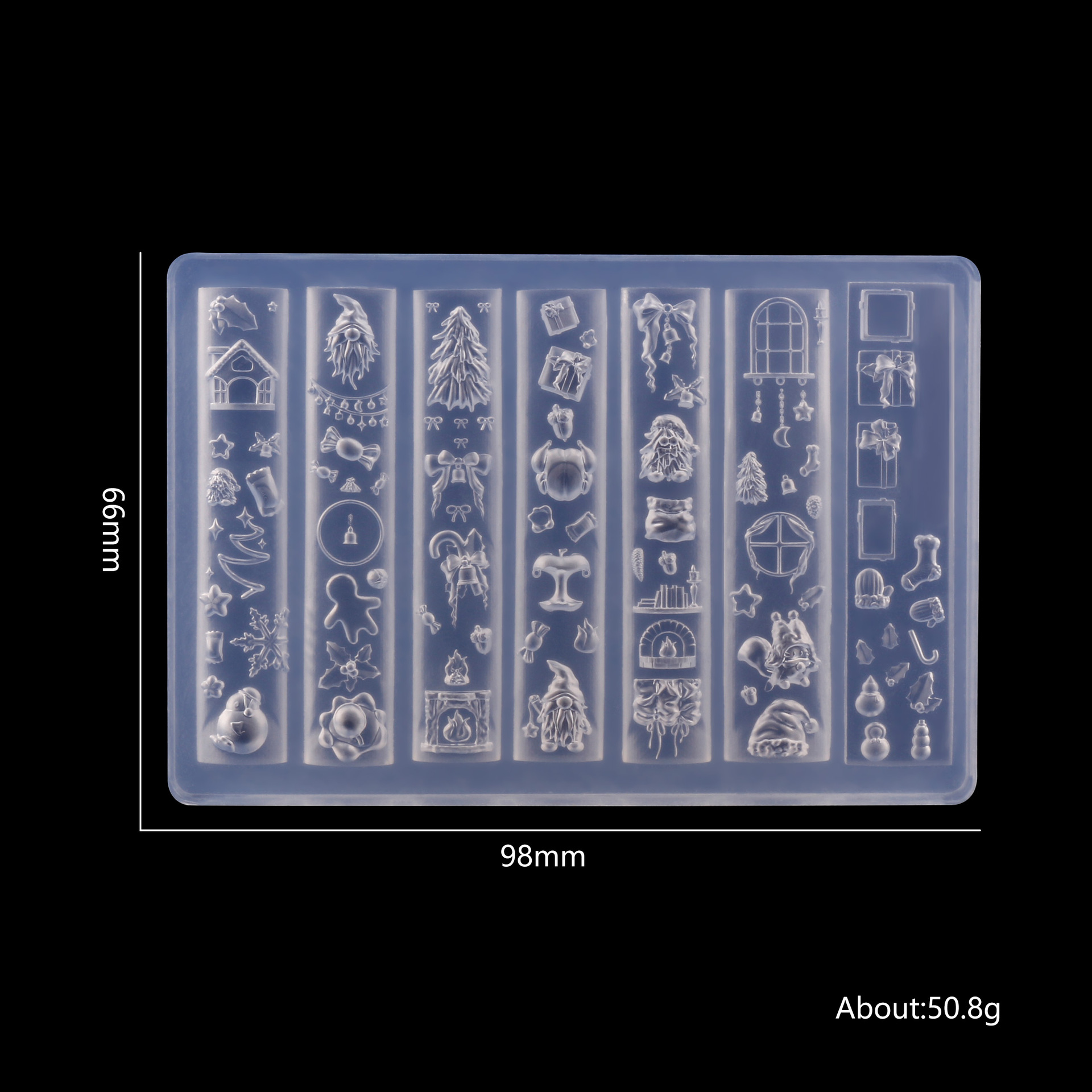 Nail Art 3D Molde de silicona suave Herramientas de tallado Bowknot Nail Art Relieve Joyería de epoxi Nail Art Molde de silicona