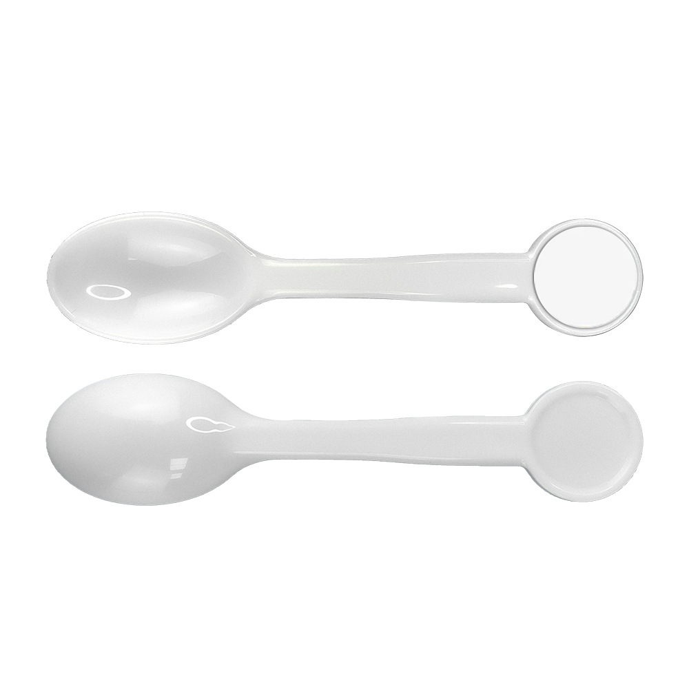 Nuevos productos transfronterizos Cuchara de plástico de transferencia de calor Cuchara de café comercial para el hogar Cuchara para mezclar material DLY al por mayor