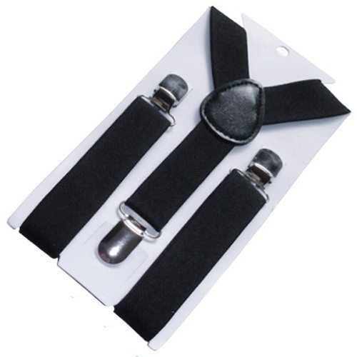 Children's 3-clip Y-shaped elastic shoulder strap+bow tie