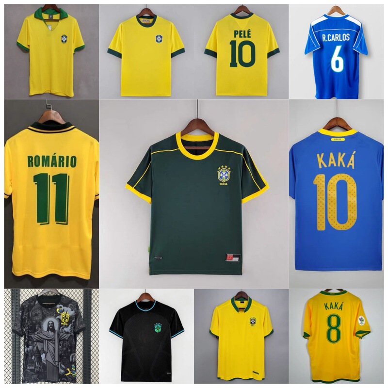 Factory Direct Supply Brazil Series Jerseys Ronaldo Kaka Neymar Home and Away T-Shirts Football Uniforms Training Uniforms Factory Direct Supply Brazil Series Jerseys Ronaldo Kaka Neymar Home and Away T-Shirts Football Uniforms Training Uniforms