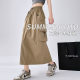 American Style Workwear Skirt Women's Spring and Summer 2025 New Style High Waist A- line Slimming Mid-length Split Half-length Skirt