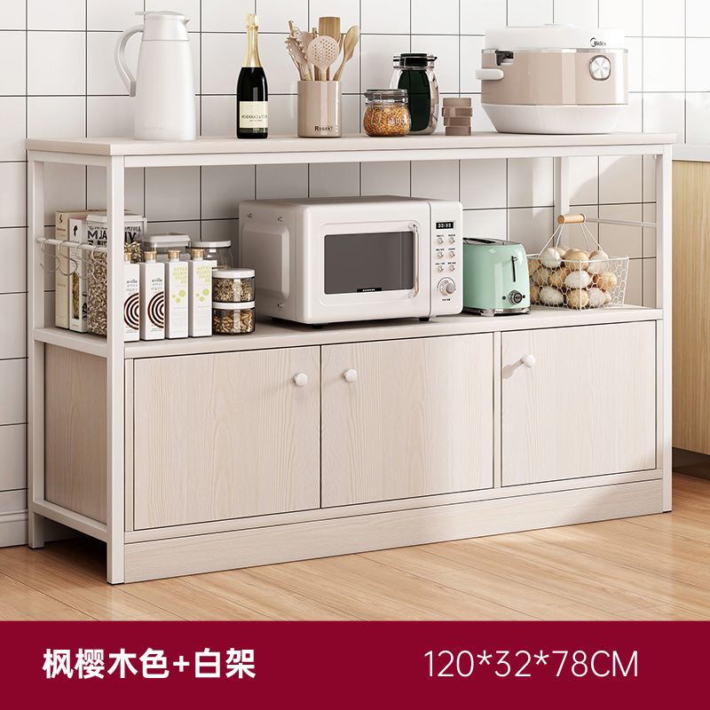 Cocina piso multi-capa vestidor rack de almacenamiento Hogar Moderno minimalista sala de estar pared gabinete de almacenamiento rack de microondas