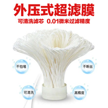不锈钢净水器超滤膜滤芯卡箍一键拆洗可手洗膜外压式中空纤维滤芯