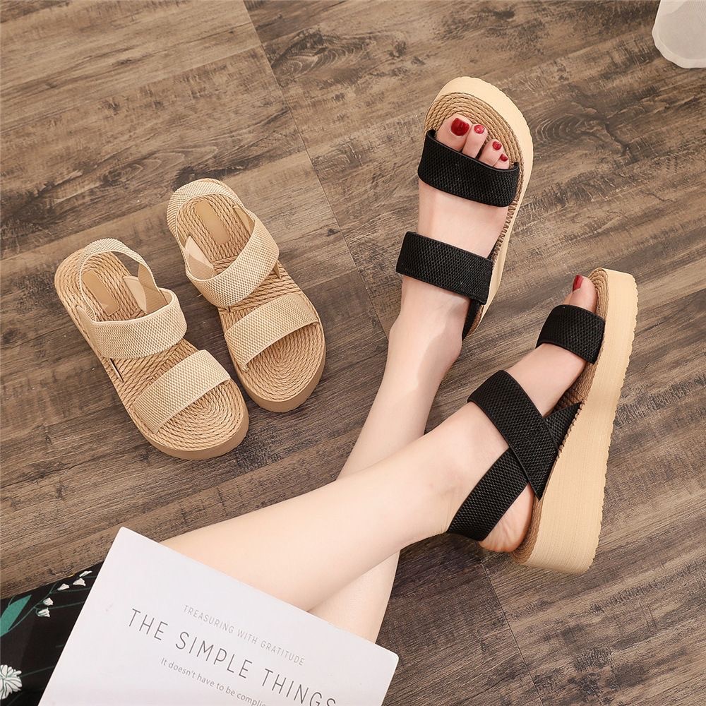 Sandals wedge heel