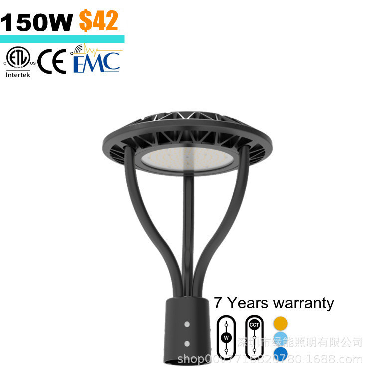 7-Year Warranty Etl High Pole Garden Light 80W90W100W200W Palace-Style European Park Landscape Decorative Path Light