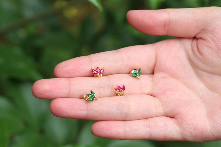 Daily Occasion Geometric Copper Zircon Copper Earrings