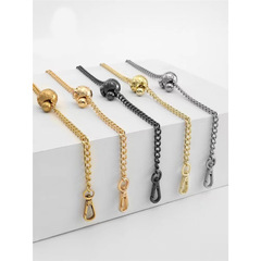 Ladies Handbag Small Gold Ball Chain Bag Strap Metal Non-Fading Adjustable High-End Shoulder Strap Single Purchase Accessory