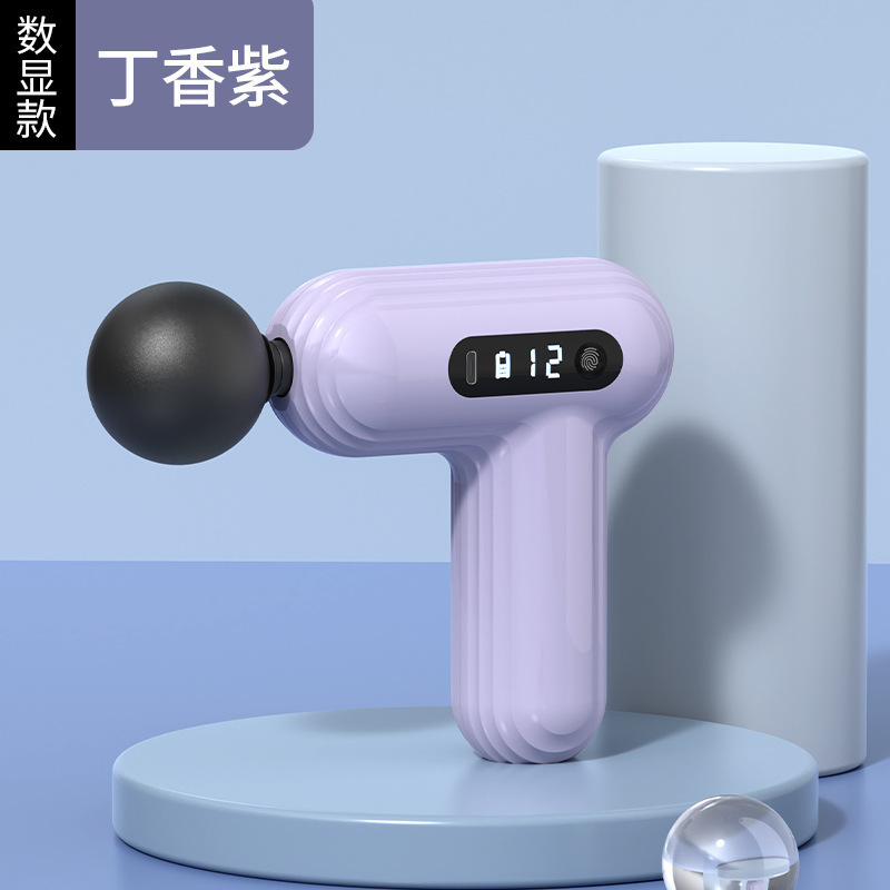 充電式ミニ筋膜ガン筋弛緩マッサージャー筋膜ガンスポーツヨガポータブル頸膜マッサージガン|undefined