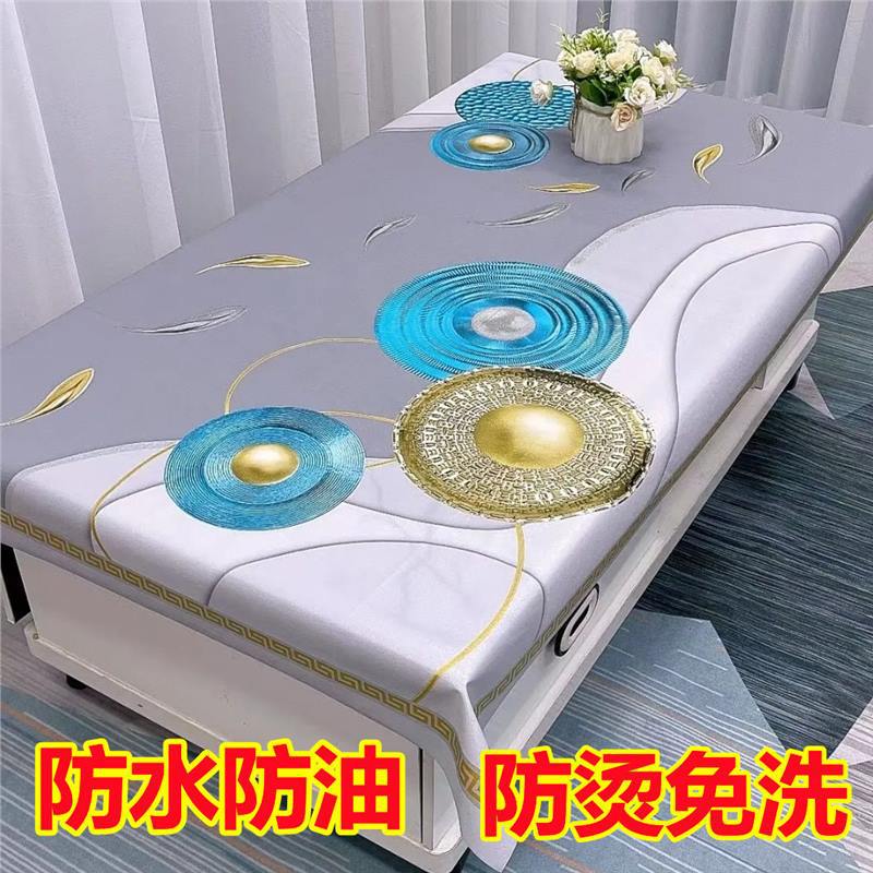 waterproof Anti-oil non-slip Anti scald tablecloth Disposable PVC tea table Table mats rectangle household Northern Europe Table cloth Cushion