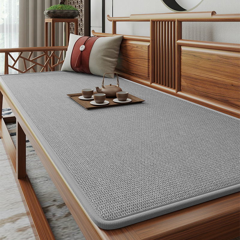 Nueva cojín de sofá universal de estilo chino de cuatro estaciones 2024 nueva cojín de sofá de madera roja antideslizante, cojín de toalla de sofá de madera sólida