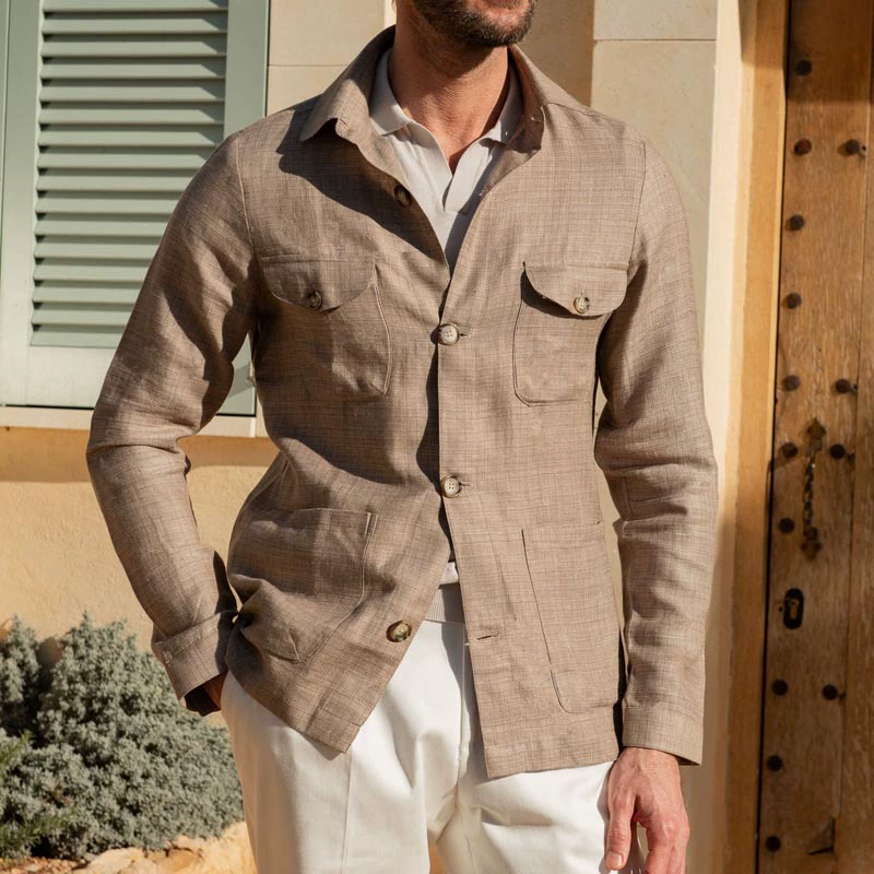 Scandinavian jacket for leisure, long-sleeve, suit, American style, for import