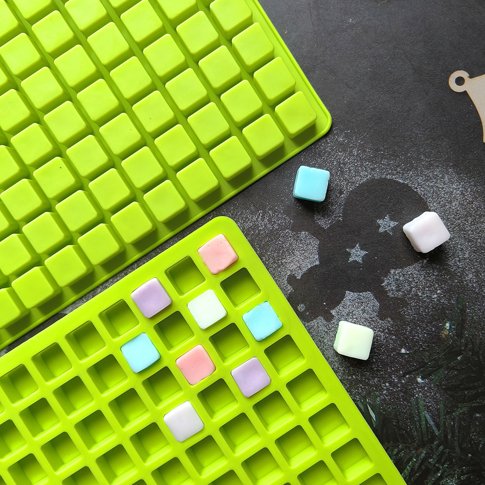 126 cuadrados de hielo 409 molde de silicona de chocolate molde de hielo DIY galletas pudín molde de horneado