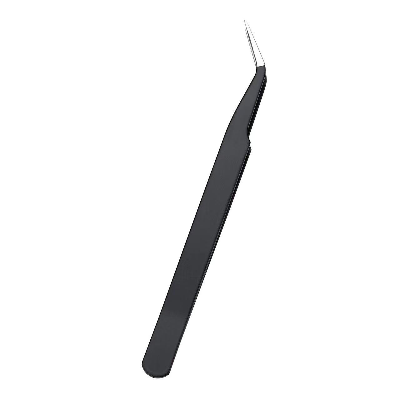 Pinzas de acero inoxidable para manualidades, pinzas puntiagudas para decoración de uñas, pestañas postizas, herramienta antiestática ESD-15 para bisutería.