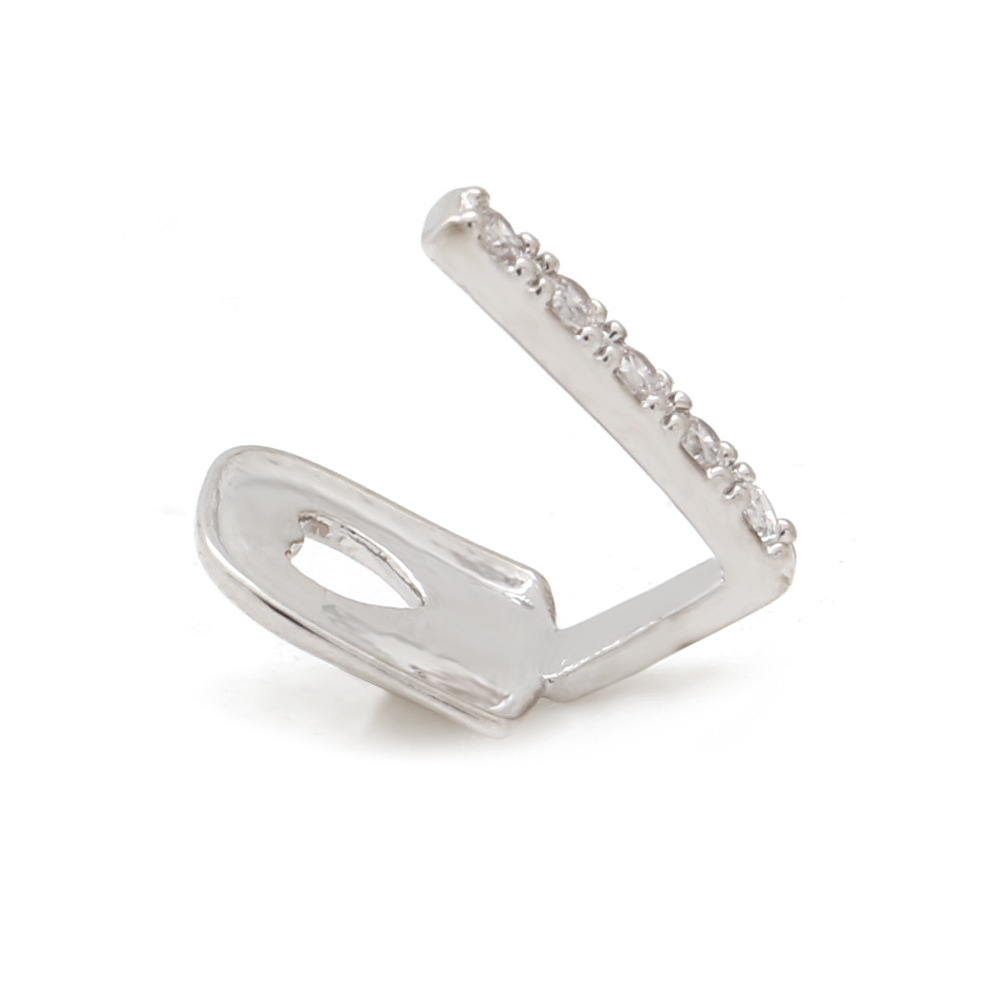 18K electrochapado micro incrustaciones de circón 4A en forma de palo solo hip hop tirantes para hombres y mujeres de Halloween parrillas