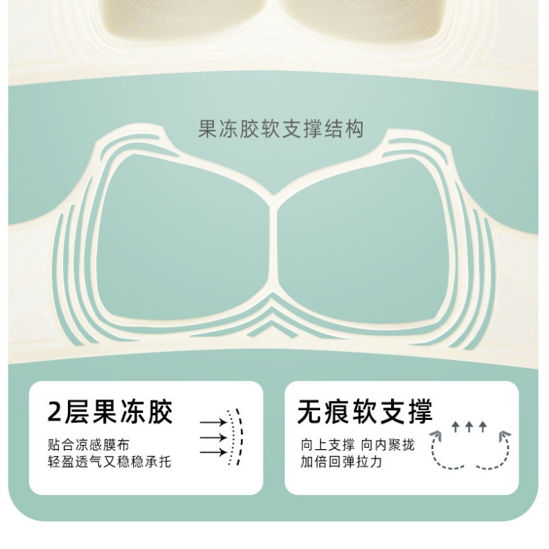 Ventas directas de fábrica comercio electrónico transfronterizo Sudeste de Asia Vietnam Tailandia damas delgadas y cómodas sujetador de colección lateral alto