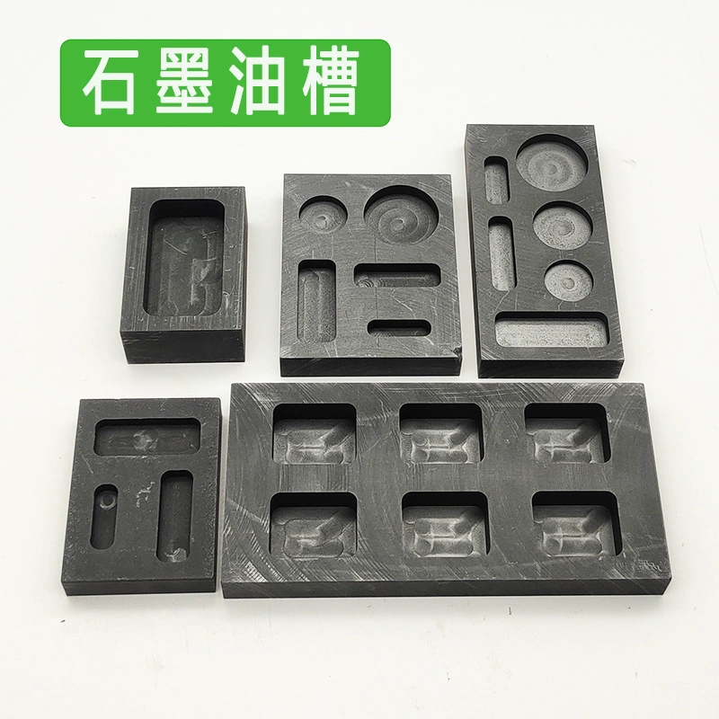 Высокая термостойкость графитовый масляный бак высокой чистоты плавильный масляный бак графитовая лодка резервуар для плавки графита золота Золото Серебро Медь алюминиевый слиток масляный бак