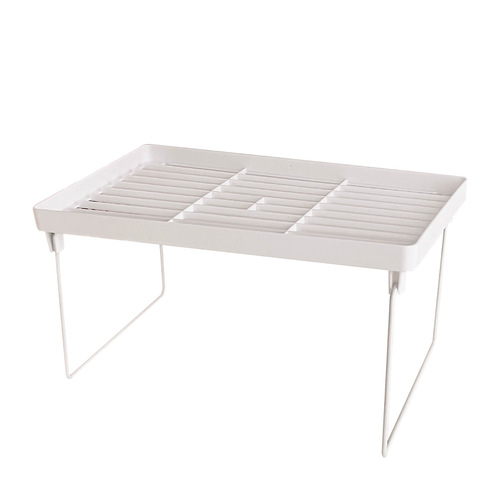 Korean ins unprinted style simple folding storage rack student desktop elevated rack hand account stationery sundry storage rack