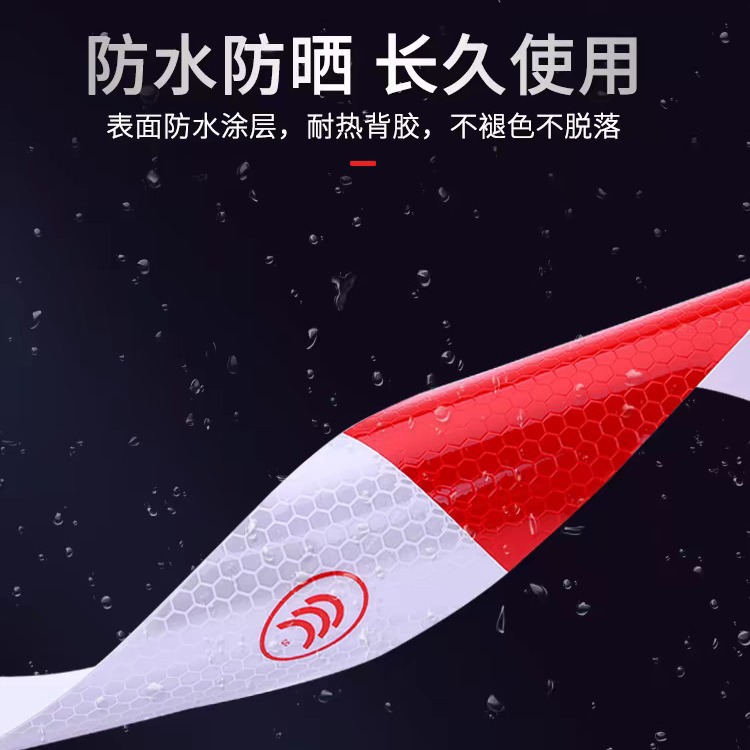 película de identificación de advertencia de luz nocturna para automóviles pegatinas reflectantes de camiones tira reflectante de seguridad del vehículo de tráfico