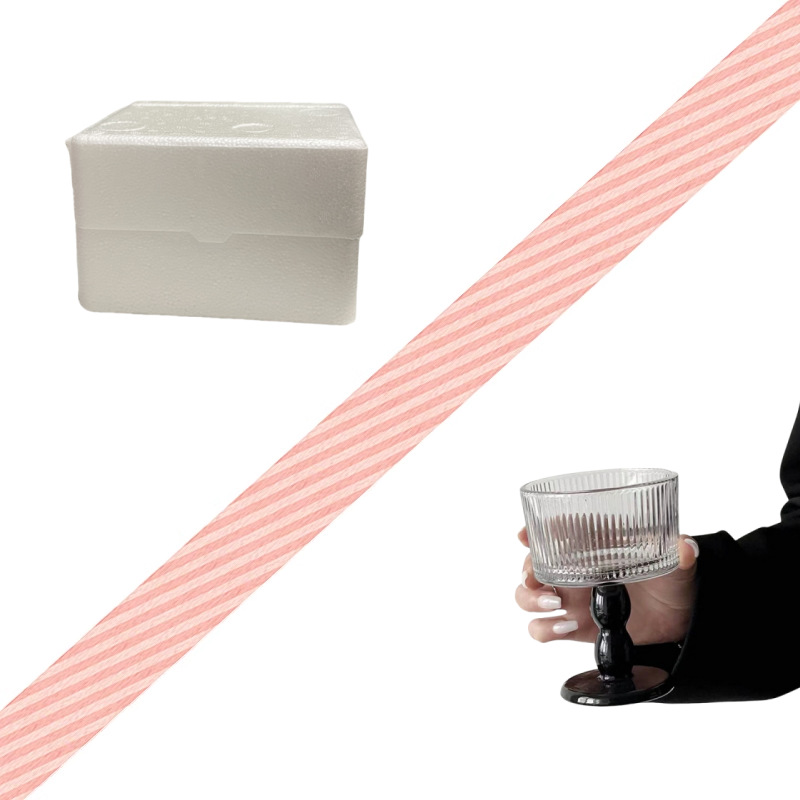 검은색 잔 줄무늬 + 폼 상자