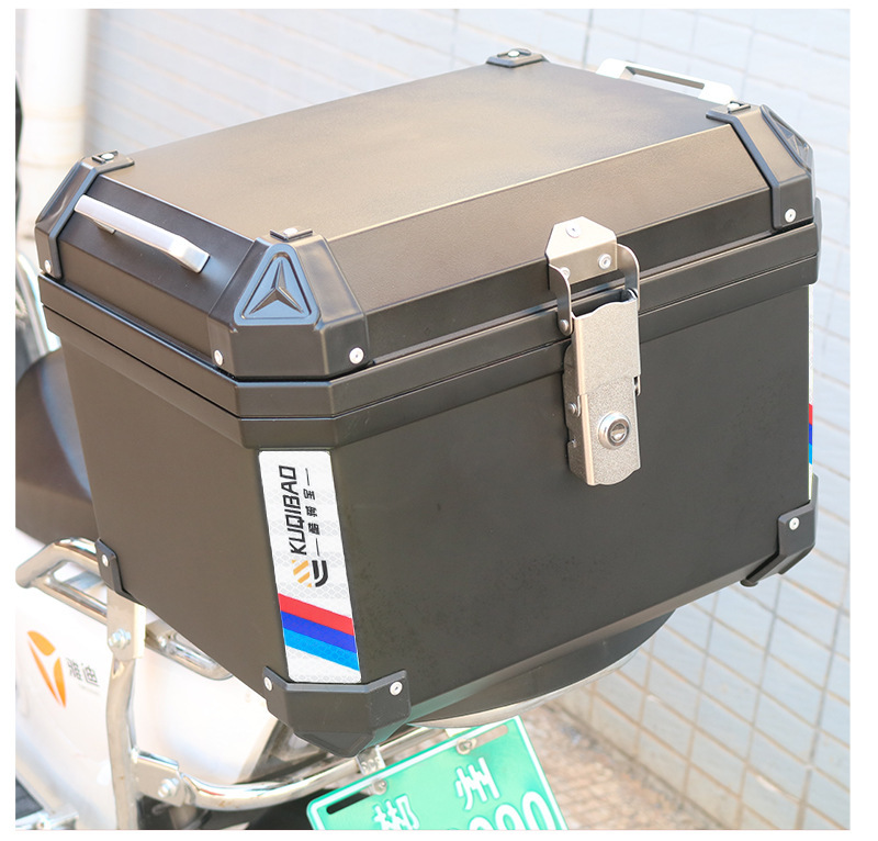 Large 48L Motorcycle Trunk, Non-Aluminum Alloy Universal Trunk, Small 35L Electric Scooter Trunk