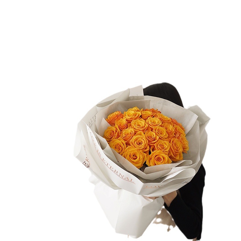 Liziran dorado simple papel de envolver flores ramo de papel de envolver papel impermeable Noble Net papel rojo