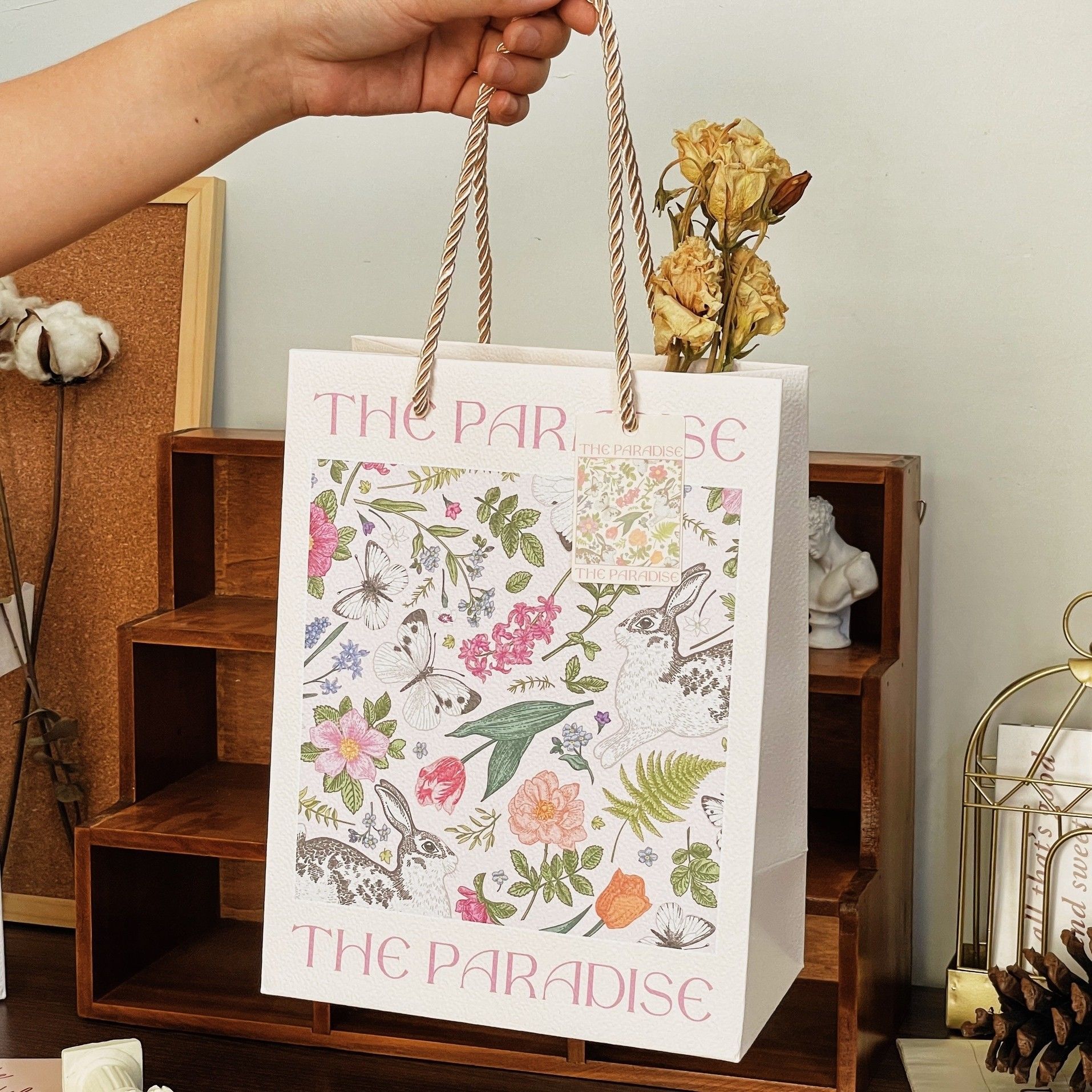 毕业季礼品袋送老师同学伴手礼袋复古文艺轻奢简约高级