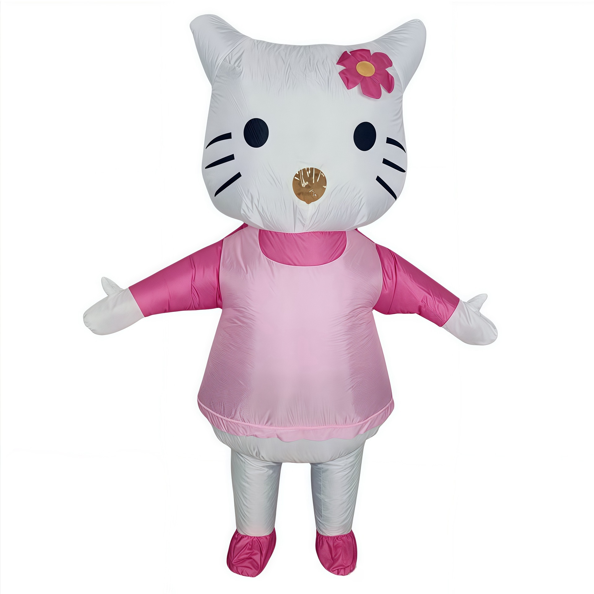 Cartoon transfronterizo nuevo Hellokitty gato ropa inflable personalizada cos lindo extraño juego de ropa inflable lote