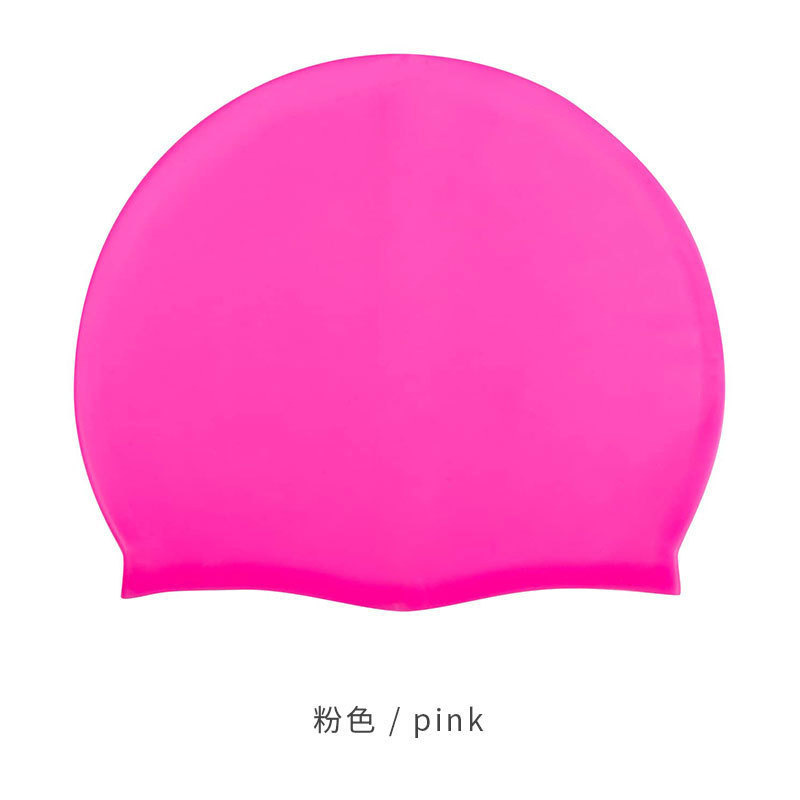 Venta caliente unisex gorra de natación de silicona al por mayor de color sólido de alta elástico transpirable gorra de natación impermeable antideslizante no-apretando la cabeza