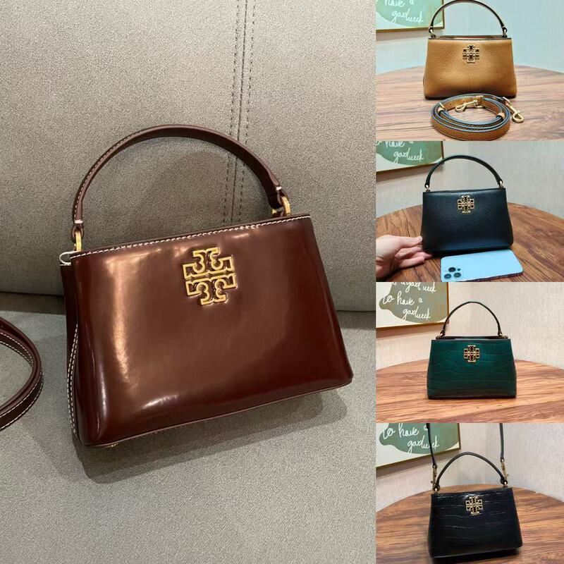 TB Women's Bag Mini Tote Bag Crocodile Style High-end Evening Bag Patent Leather Portable Daffy Bag Cross-border Wholesale Bag