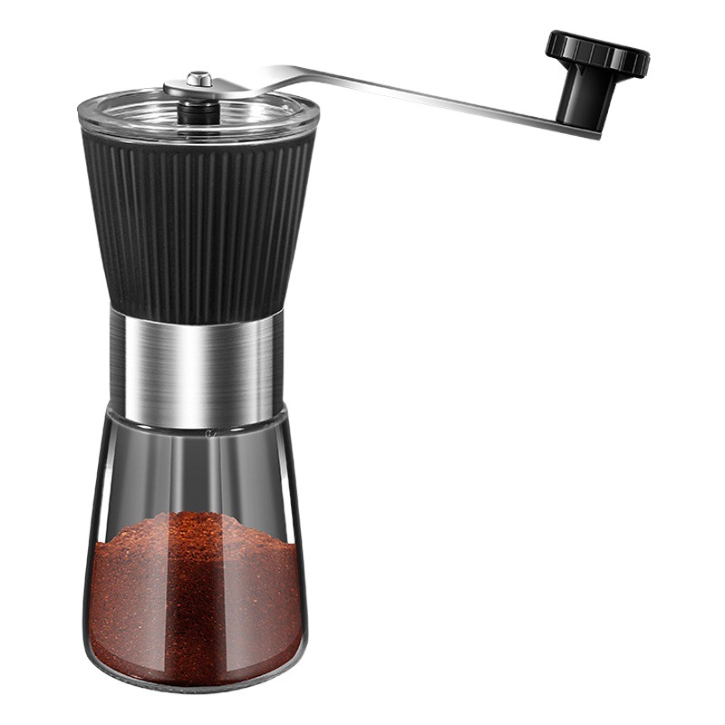 Cross-border 304 stainless steel hand-cranked coffee grinder household multifunctional bean grinder large capacity portable grinder