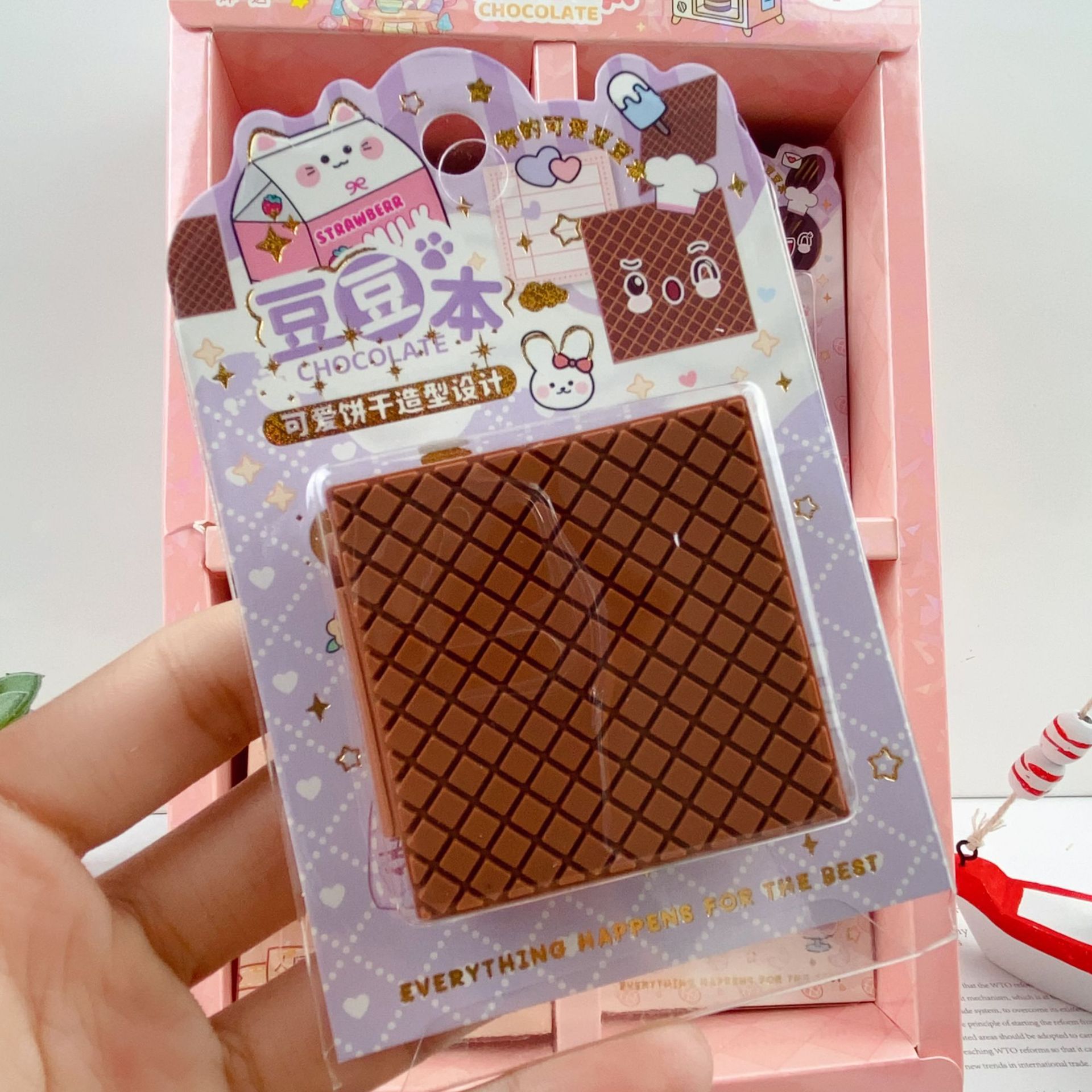 376g Weight Sticky Note Stationery Type 24 Pieces Per Pack Quantity Learning Occasion Bite a Cookie Pattern Cute Style 24 Pieces Per Pack Bite A Cookie Learning Cute Sticky Note 8