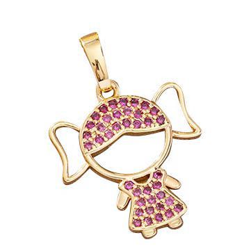 Xiyin cross-border couple colgante de moda nuevo nicho único diseño de zircon lindos colgante de collar para niños y niñas