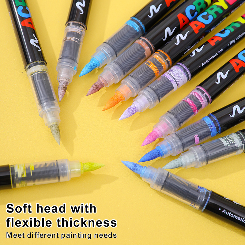 Direct Liquid Acrylic Marker Pen Set from the Manufacturer, Suitable for Students' DIY Art and Professional Painting, Specifically for Student Art Use