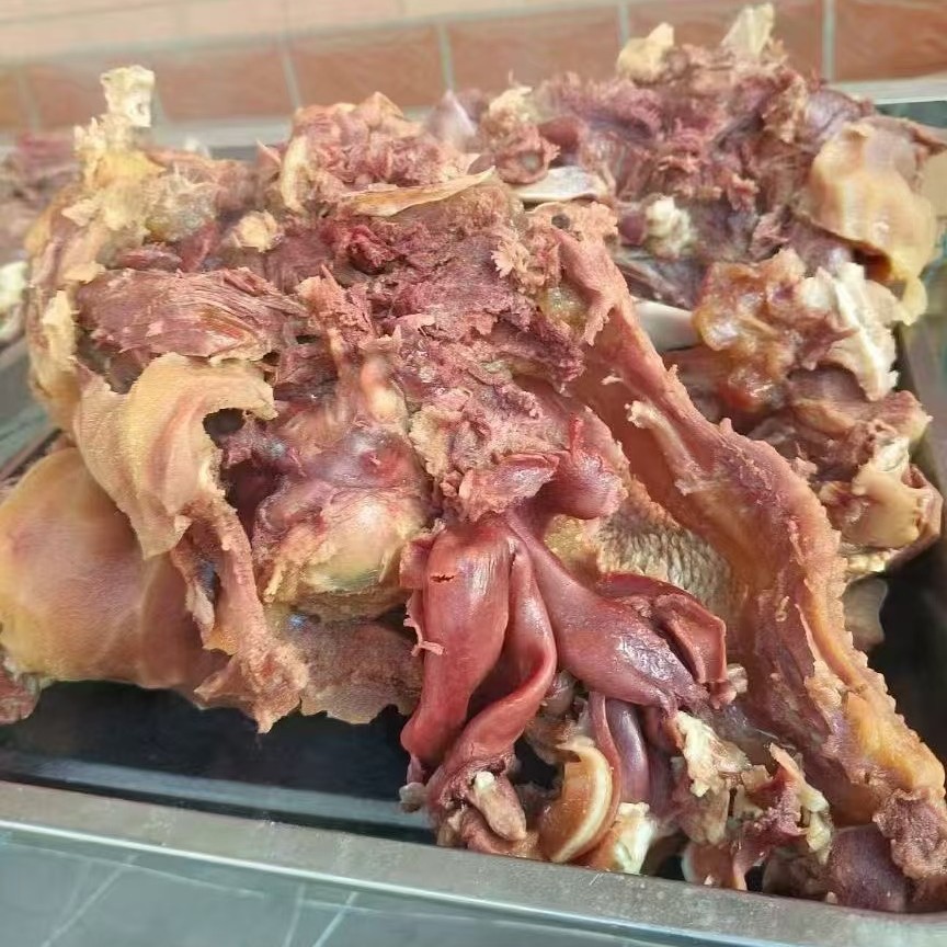 熟精修炒菜皮脸肉肉批发凉拌肉牛头牛头饭店牛头带黄牛即食原味肉